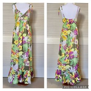 Y2K Tropical Gauze Maxi Med